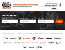 Tablet Screenshot of hundredsofusedmotorcycles.com